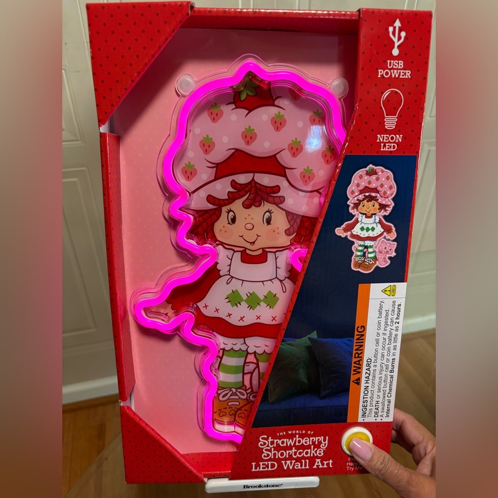 Brand New Strawberry Shortcake Neon LED Wall Art